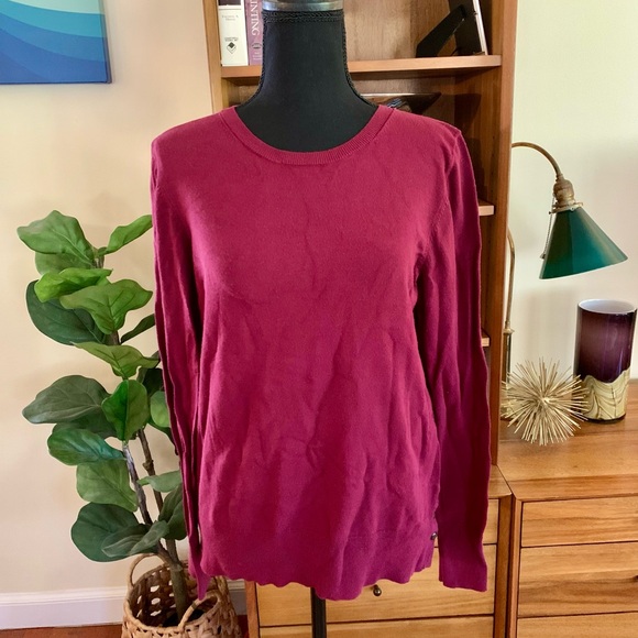 Ann Taylor Maroon Sweater Size L - Picture 1 of 5